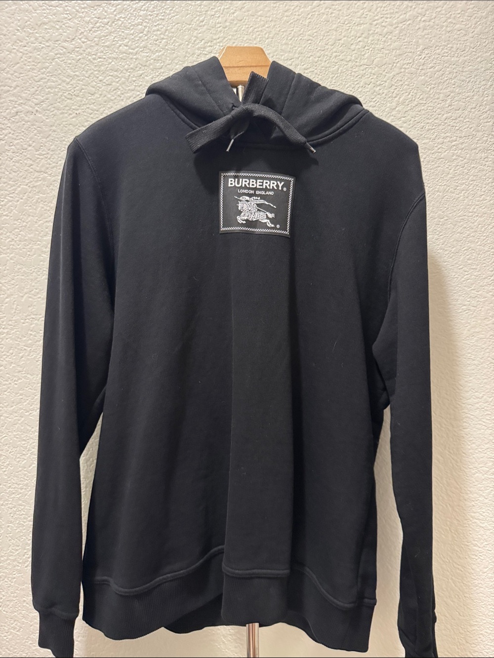 Burberry Women’s Black Logo Pullover Hoodie